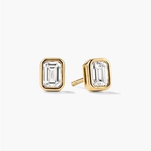 Mejuri Gold and Silver Rectangular Earrings